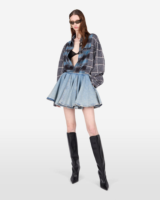 🔥 BUT 2 GET 10% OFF 🔥 ZIGGY DENIM SKIRT // BLUE POLLOCK