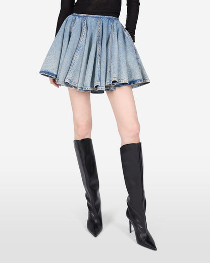 🔥 BUT 2 GET 10% OFF 🔥 ZIGGY DENIM SKIRT // BLUE POLLOCK