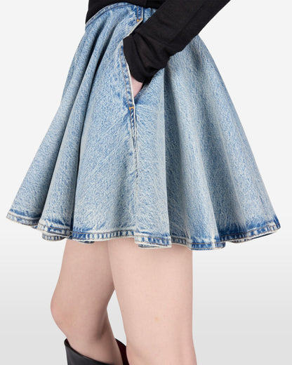 🔥 BUT 2 GET 10% OFF 🔥 ZIGGY DENIM SKIRT // BLUE POLLOCK