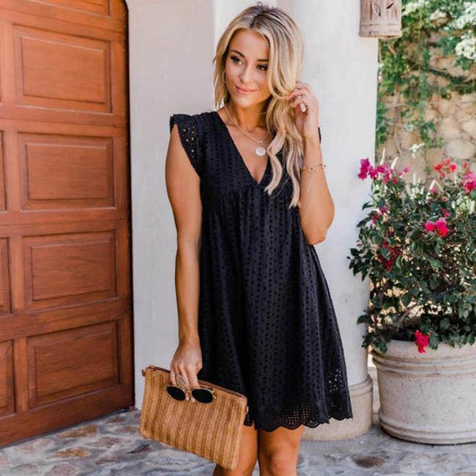 🔥 BUT 2 GET 10% OFF 🔥 Women’s Boho Dress – Flowy Fit with Pockets & Built-In Shorts